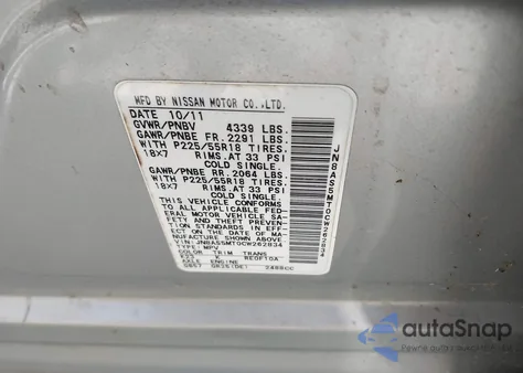 2012 Nissan Rogue Sv W/Sl Pkg из США, поврежденный, VIN JN8AS5MT0CW262834